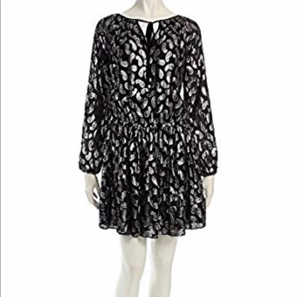 Metallic paisley print dress - Picture 2 of 5